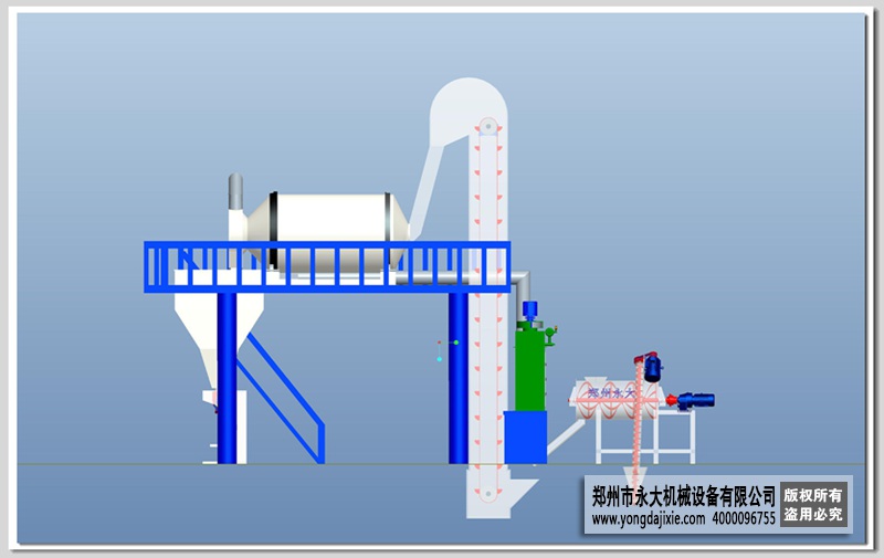 半自動(dòng)無(wú)機(jī)保溫砂漿設(shè)備流程圖